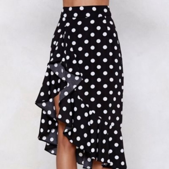 Nasty Gal Dresses & Skirts - Nasty Gal Polka Dot Tiered Skirt